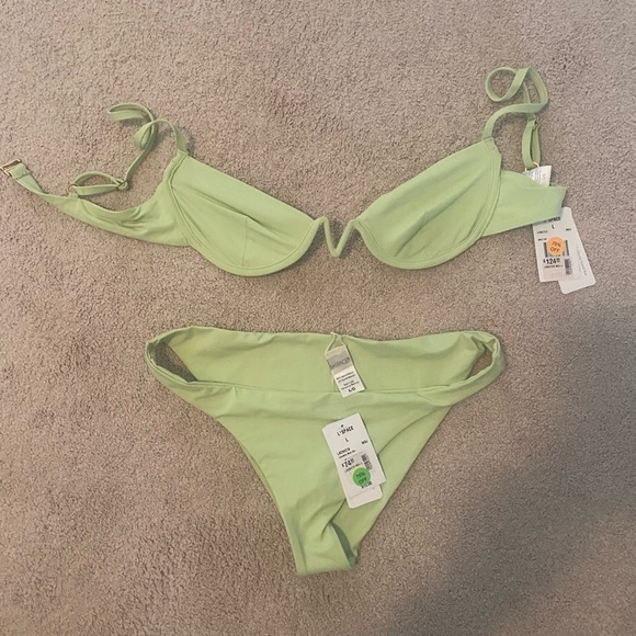 L*Space light green swimsuit! Top & Bottoms sold together! - Picture 4 of 11